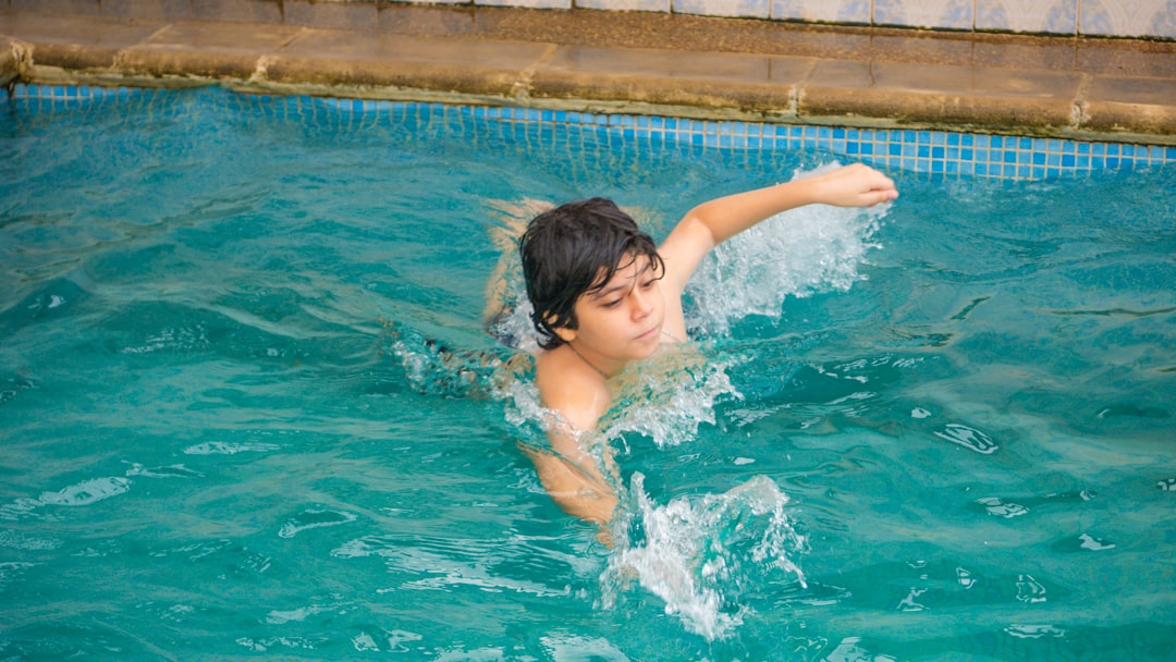 swimming technique for beginners - a person in a pool