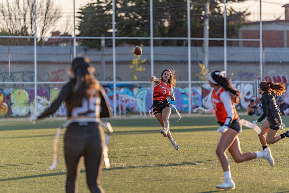 Flag football scrimmage with odd players