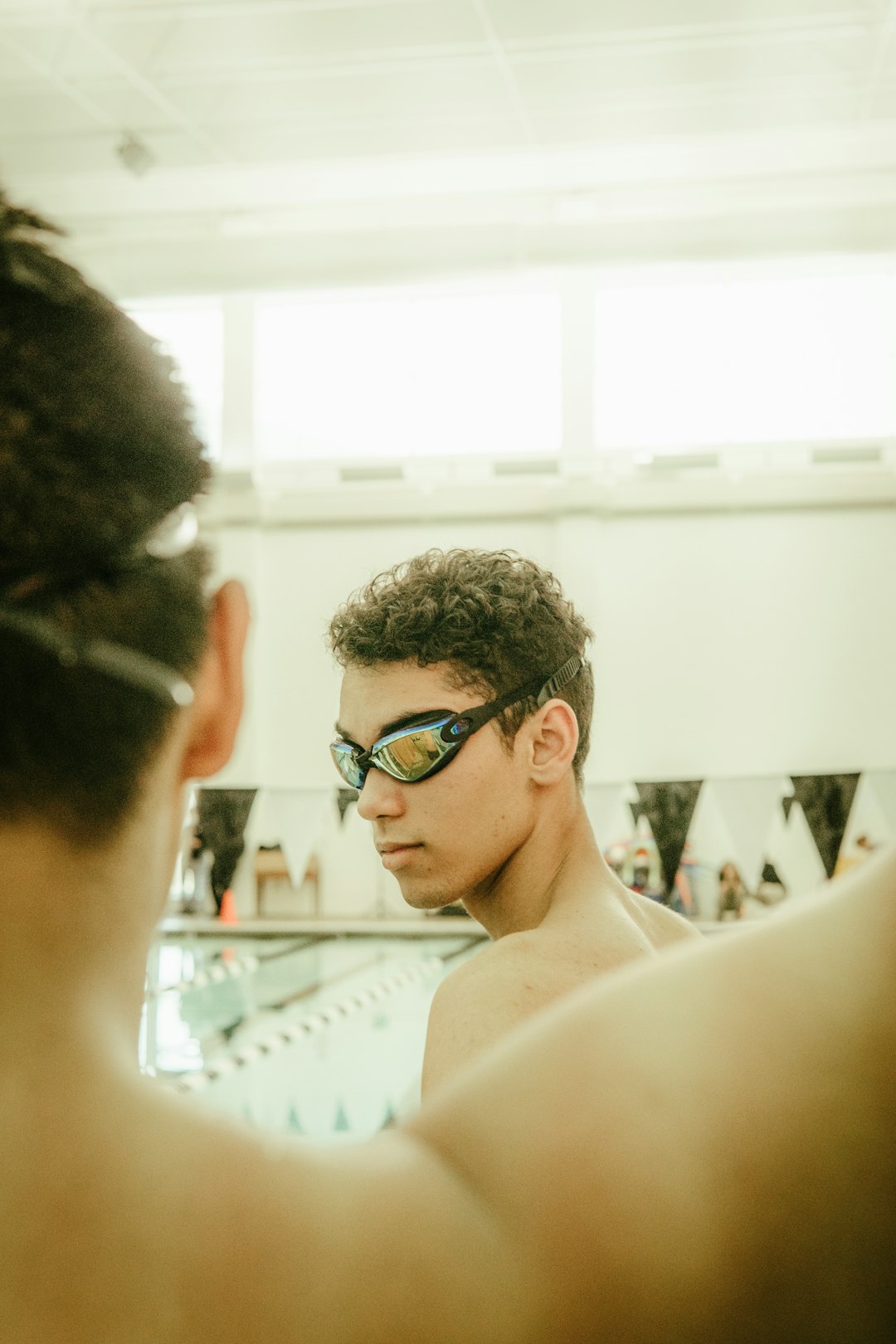 Foggy swim goggles