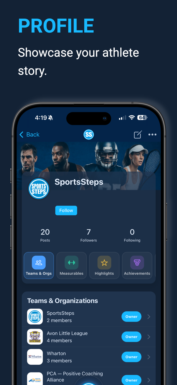 The SportsSteps App 5 SportsSteps app screenshot 3