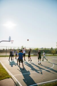 youth basketball shooting form